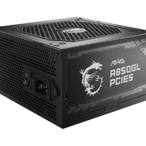 MSI MAG A850GL PCIE 5.1 ATX 3.1 850 Watt 80 Plus Gold Fully Modular