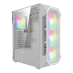 Gamdias Aura GC1 Elite WH V2 ARGB (ATX) Mid Tower Cabinet (White)